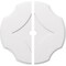 Ekena Millwork Percival Architectural Grade PVC Ceiling Medallion, 38"OD x 3"ID x 13 1/4"C x 1"P, Two-Piece CMP38PL2-03000 - alternate 1